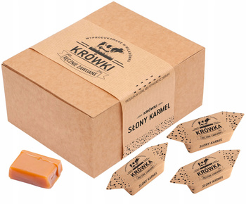 Salted caramel fudge candies in 1 kg box