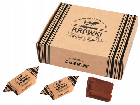 Chocolate fudge candies in 250g box