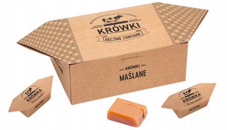 Krówki ciągutki maślane w pudełku krówka 300g