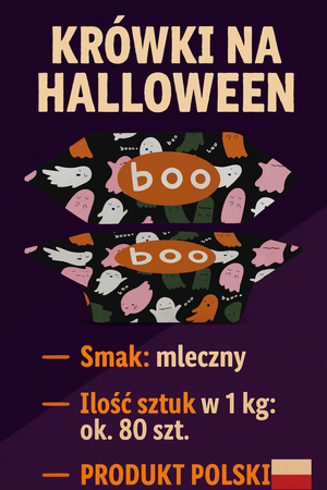 Krówki ciągutki mleczne Halloween wzór nr 2