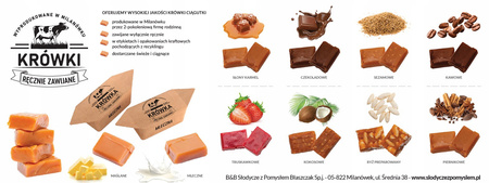 Fudge candies in 250g box - mix of flavours