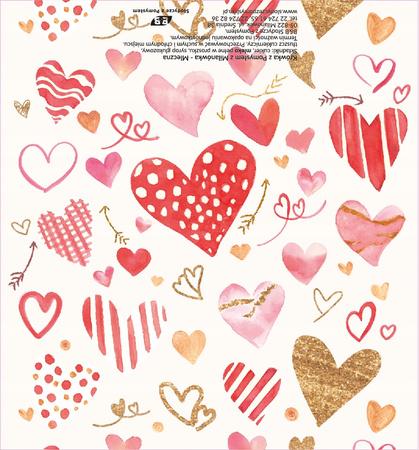 Krówki na Walentynki Serca 1kg wzór nr 3