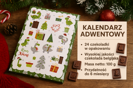 Kalendarz Adwentowy dla dzieci Dinozaury