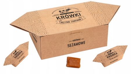 Krówki sezamowe w pudełku krówka 300g