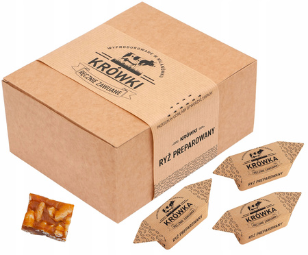 Puffed rice fudge candies in 800g box